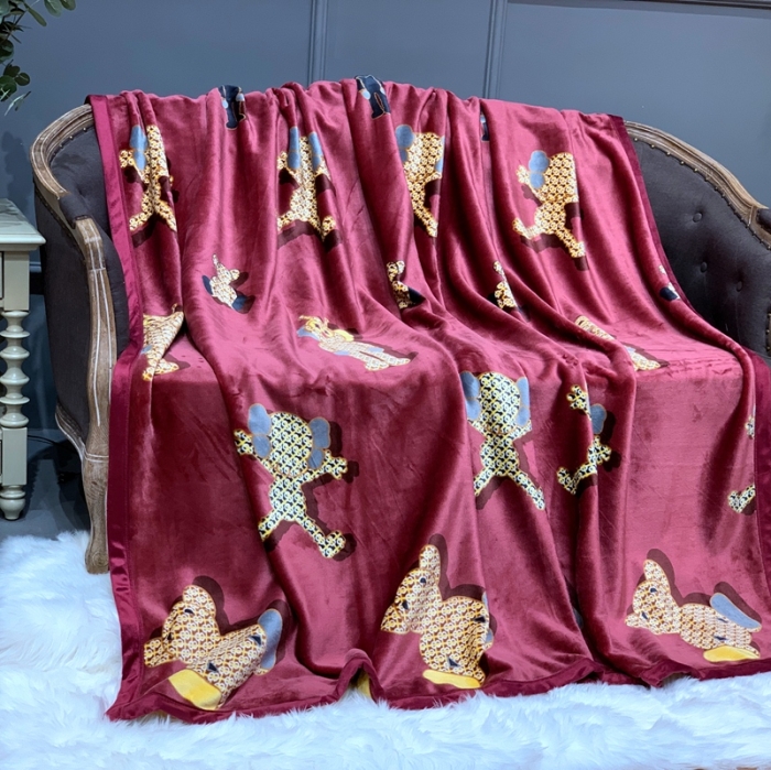 91家纺网 家纺一手货源 找家纺 缔缦家纺 2022新型AB版复合毛毯 瓦卡斯