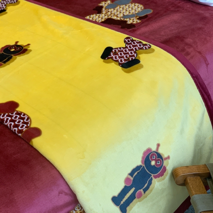 91家纺网 家纺一手货源 找家纺 缔缦家纺 2022新型AB版复合毛毯 瓦卡斯