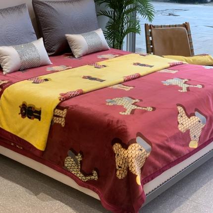 缔缦家纺 2022新型AB版复合毛毯 瓦卡斯