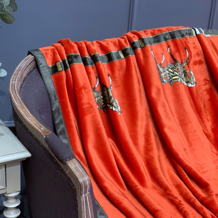 91家纺网 家纺一手货源 找家纺 缔缦家纺 2022新型AB版复合毛毯 一梦为马