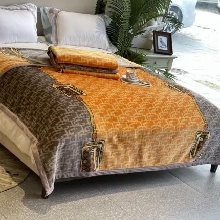 91家纺网 家纺一手货源 找家纺 （总）缔缦家纺 2022新型AB版复合毛毯