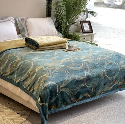 91家纺网 家纺一手货源 找家纺 （总）缔缦家纺 2022新型AB版复合毛毯