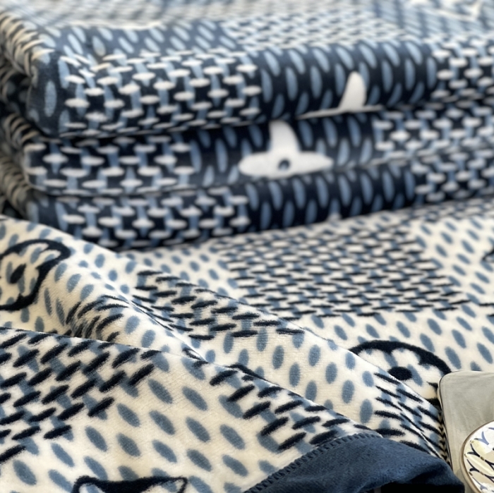 91家纺网 家纺一手货源 找家纺 缔缦家纺 2022新型AB版复合毛毯 迪克