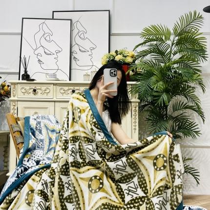 缔缦家纺 2022新型AB版复合毛毯 格纳