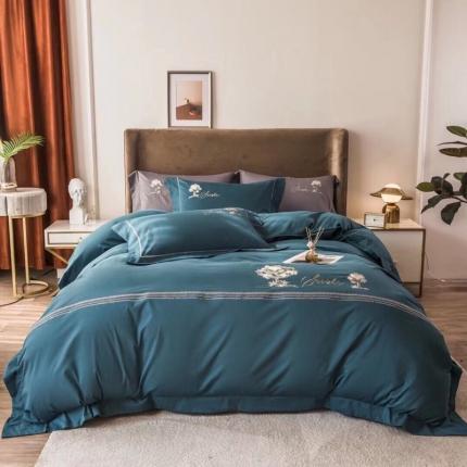 91家纺网 家纺一手货源 找家纺 （总）玖玖爱家纺 2022新款100支北欧风贡缎磨毛枫林