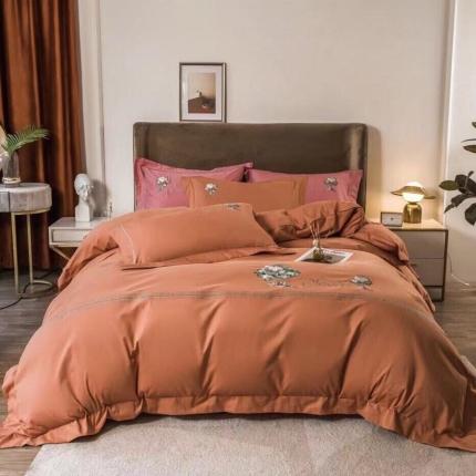 91家纺网 家纺一手货源 找家纺 （总）玖玖爱家纺 2022新款100支北欧风贡缎磨毛枫林