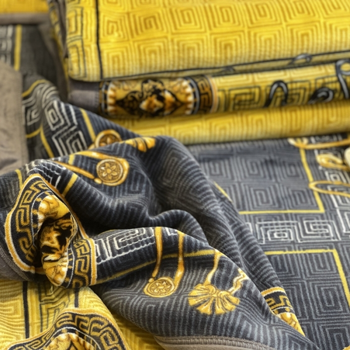 91家纺网 家纺一手货源 找家纺 缔缦家纺 2022新型AB版复合毛毯 克罗地