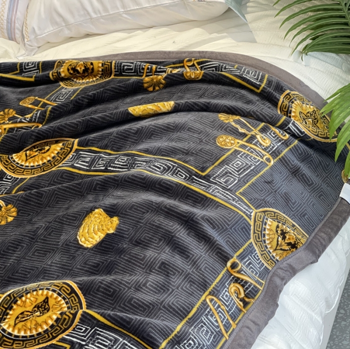 91家纺网 家纺一手货源 找家纺 缔缦家纺 2022新型AB版复合毛毯 克罗地