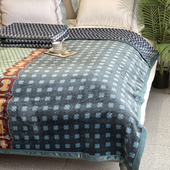 91家纺网 家纺一手货源 找家纺 缔缦家纺 2022新型AB版复合毛毯 雷尔夫