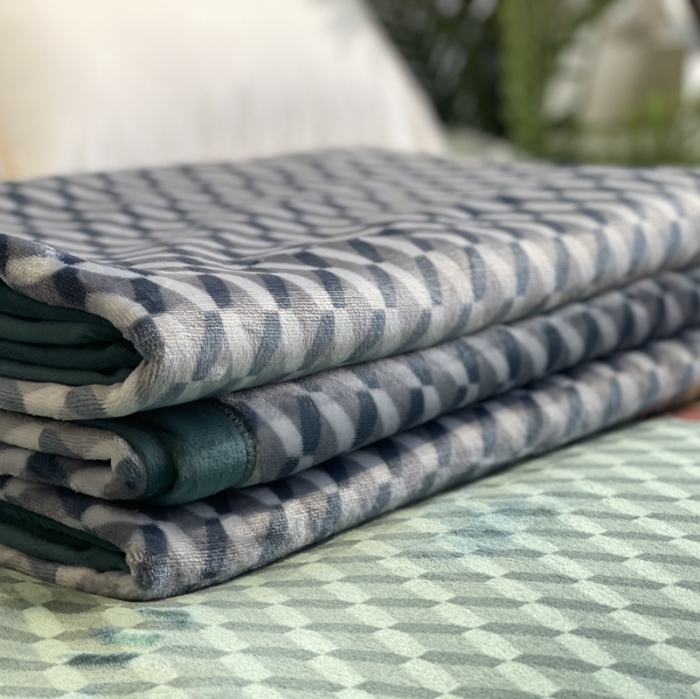 91家纺网 家纺一手货源 找家纺 缔缦家纺 2022新型AB版复合毛毯 雷尔夫