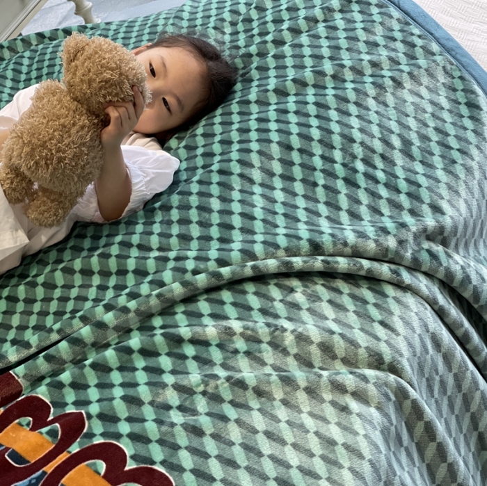 91家纺网 家纺一手货源 找家纺 缔缦家纺 2022新型AB版复合毛毯 雷尔夫