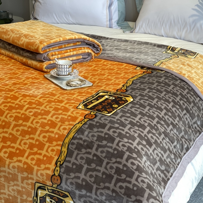 91家纺网 家纺一手货源 找家纺 缔缦家纺 2022新型AB版复合毛毯 麦尔斯