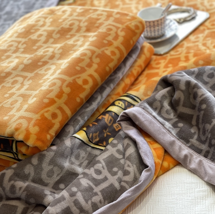 91家纺网 家纺一手货源 找家纺 缔缦家纺 2022新型AB版复合毛毯 麦尔斯