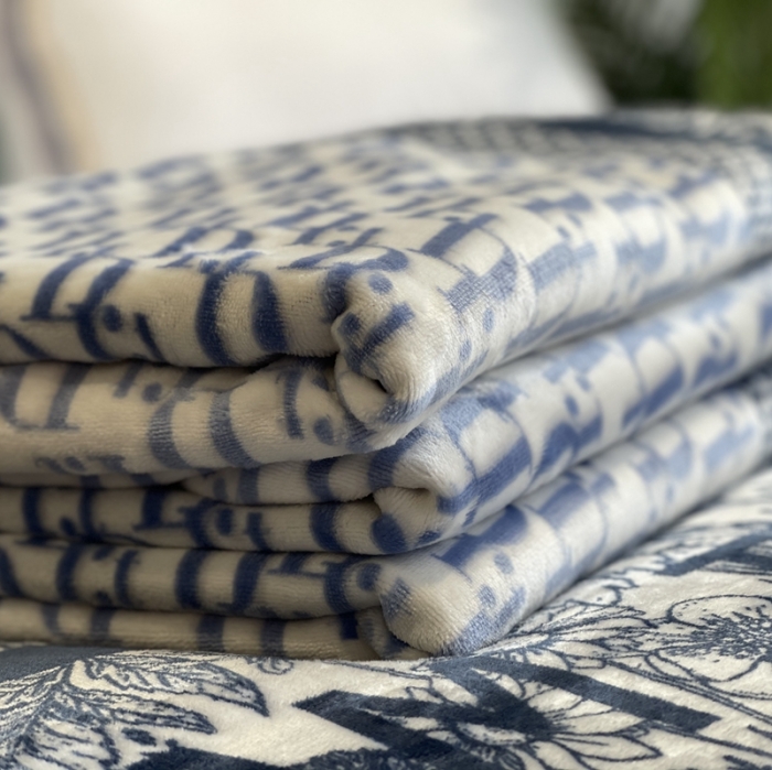 91家纺网 家纺一手货源 找家纺 缔缦家纺 2022新型AB版复合毛毯 米娅