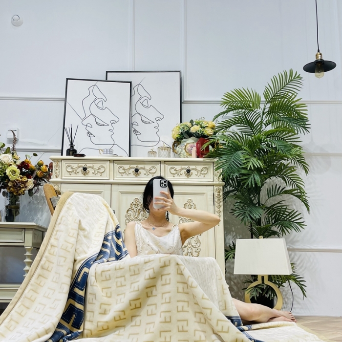 91家纺网 家纺一手货源 找家纺 缔缦家纺 2022新型AB版复合毛毯 温蒂