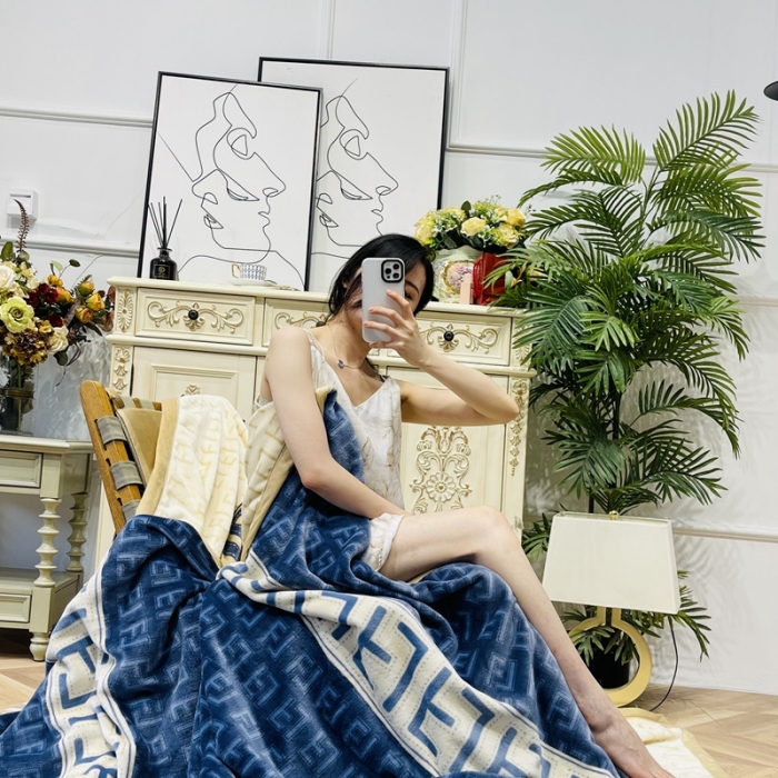 91家纺网 家纺一手货源 找家纺 缔缦家纺 2022新型AB版复合毛毯 温蒂