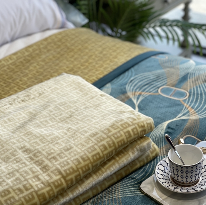 91家纺网 家纺一手货源 找家纺 缔缦家纺 2022新型AB版复合毛毯 西奥多