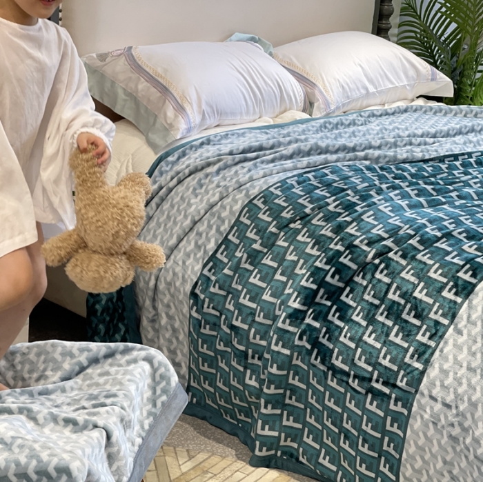 91家纺网 家纺一手货源 找家纺 缔缦家纺 2022新型AB版复合毛毯 希尔达