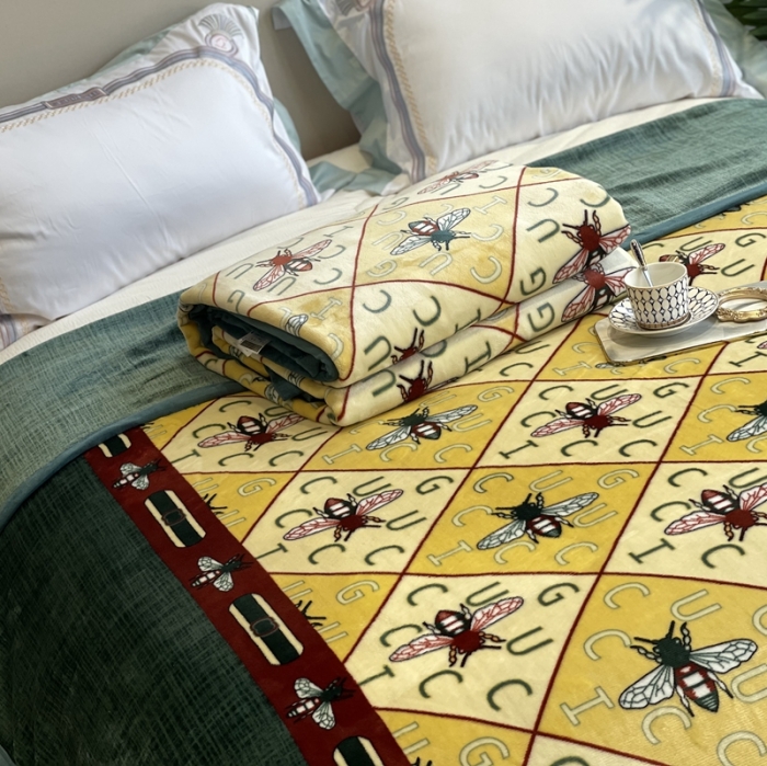 91家纺网 家纺一手货源 找家纺 缔缦家纺 2022新型AB版复合毛毯 尤朵拉