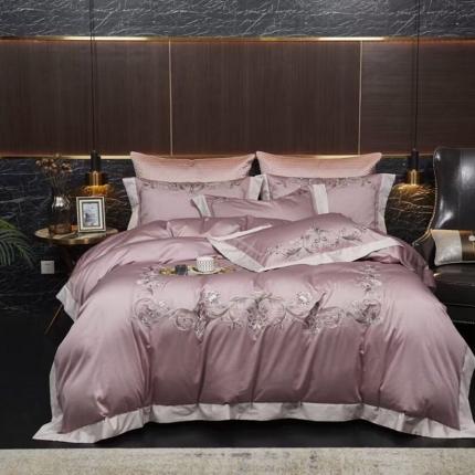 玖玖爱家纺 2022新款120支美棉重工刺绣盛世王朝四件套 盛世王朝，尼斯梦境