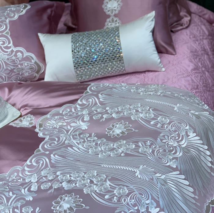 91家纺网 家纺一手货源 找家纺 （总）缔缦家纺 2022新款重磅真丝棉系列四件套-爱丽丝