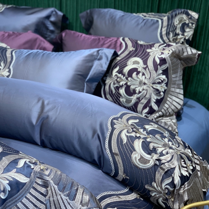 91家纺网 家纺一手货源 找家纺 （总）缔缦家纺 2022新款重磅真丝棉系列四件套-巴萨湖畔