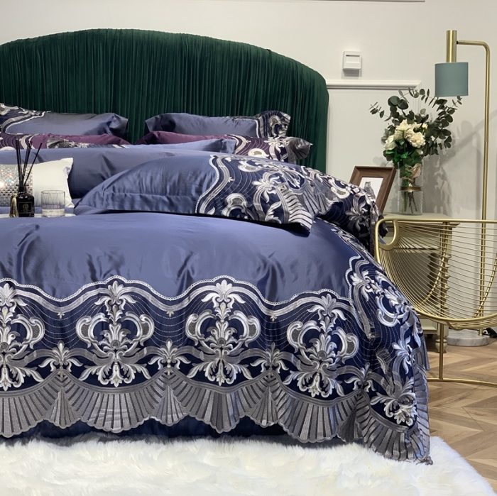 91家纺网 家纺一手货源 找家纺 （总）缔缦家纺 2022新款重磅真丝棉系列四件套-巴萨湖畔