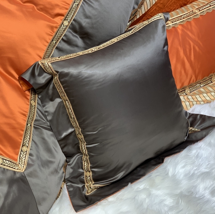 91家纺网 家纺一手货源 找家纺 缔缦家纺 2022新款重磅真丝棉系列四件套-北欧之旅 金橘