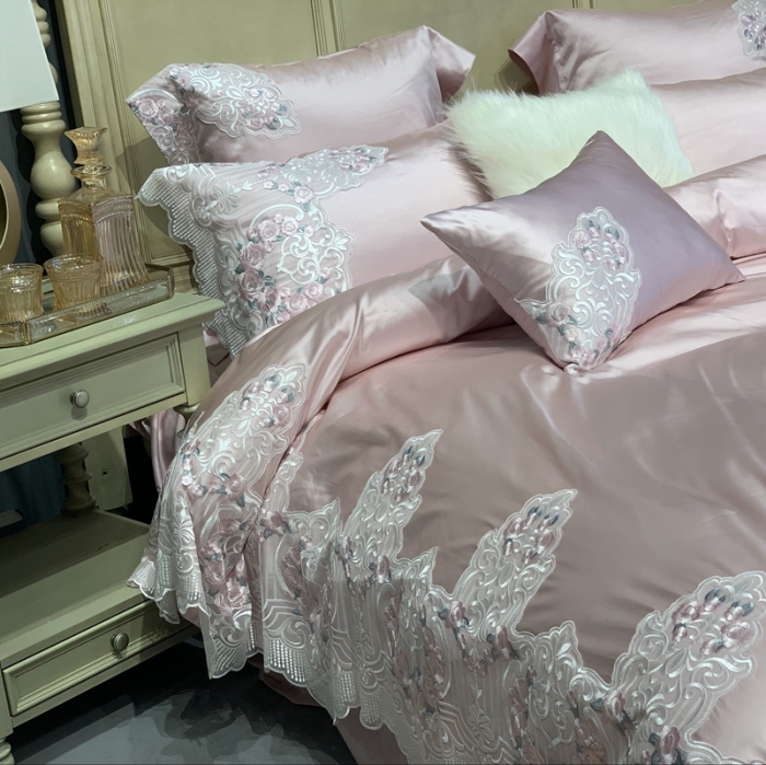 91家纺网 家纺一手货源 找家纺 (总）缔缦家纺 2022新款重磅真丝棉系列四件套-蔷薇花园