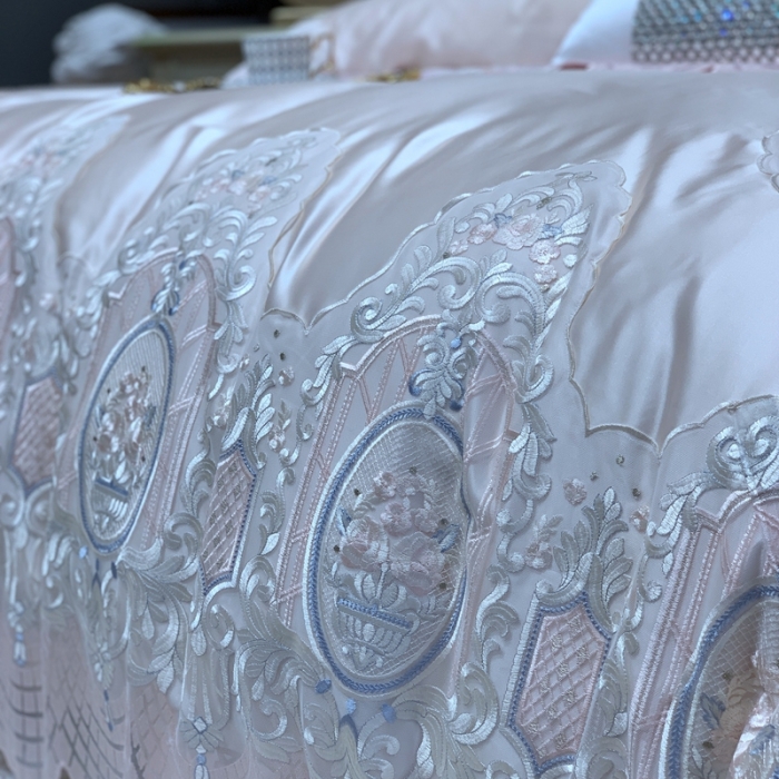 91家纺网 家纺一手货源 找家纺 （总）缔缦家纺 2022新款重磅真丝棉系列四件套-花开半夏