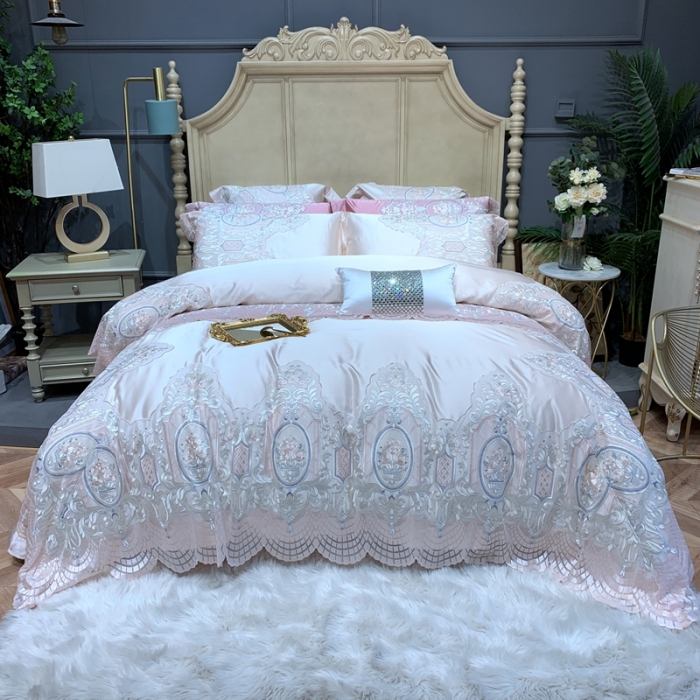 91家纺网 家纺一手货源 找家纺 （总）缔缦家纺 2022新款重磅真丝棉系列四件套-花开半夏