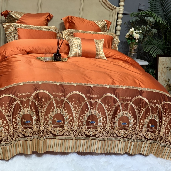 91家纺网 家纺一手货源 找家纺 （总）缔缦家纺 2022新款重磅真丝棉系列四件套-罗马大道