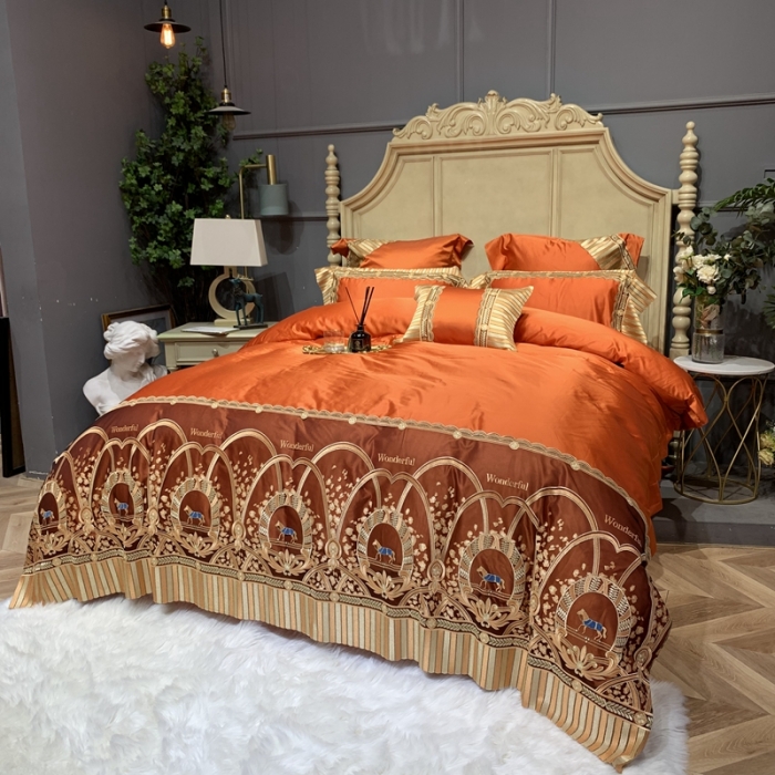 91家纺网 家纺一手货源 找家纺 （总）缔缦家纺 2022新款重磅真丝棉系列四件套-罗马大道