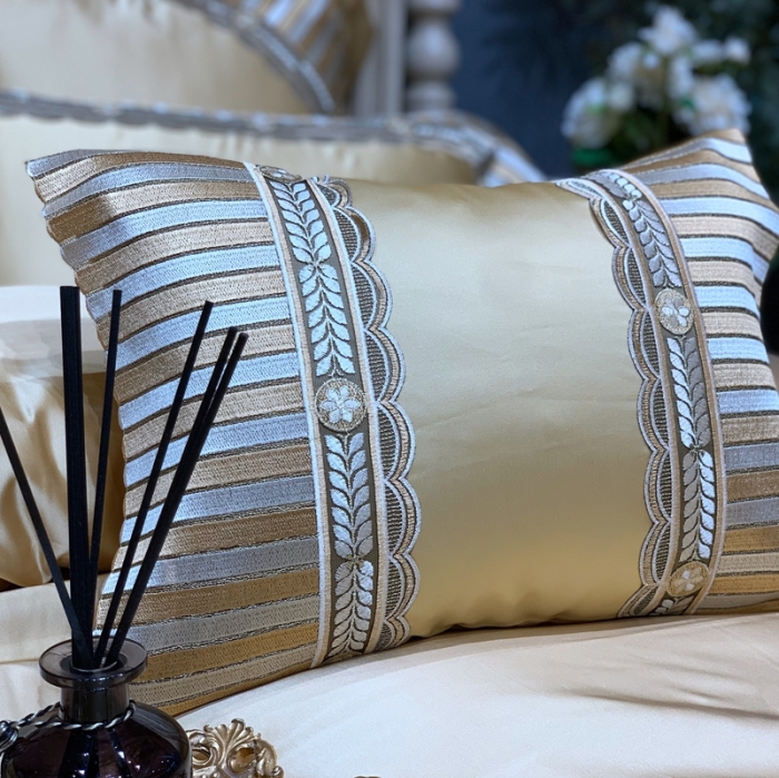 91家纺网 家纺一手货源 找家纺 缔缦家纺 2022新款重磅真丝棉系列四件套-罗马大道 金黄