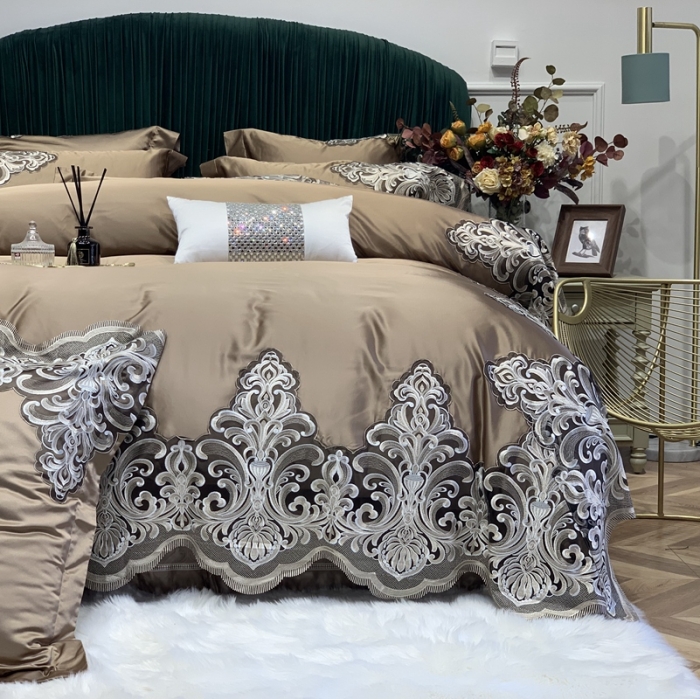 91家纺网 家纺一手货源 找家纺 （总）缔缦家纺 2022新款重磅真丝棉系列四件套-曼谷王朝