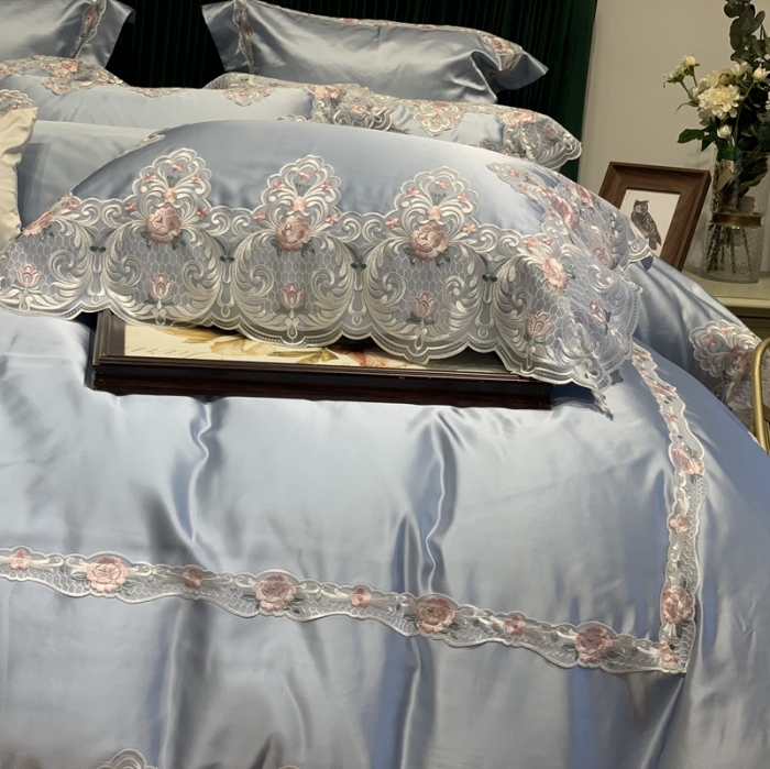 91家纺网 家纺一手货源 找家纺 （总）缔缦家纺 2022新款重磅真丝棉系列四件套-蒙娜丽莎