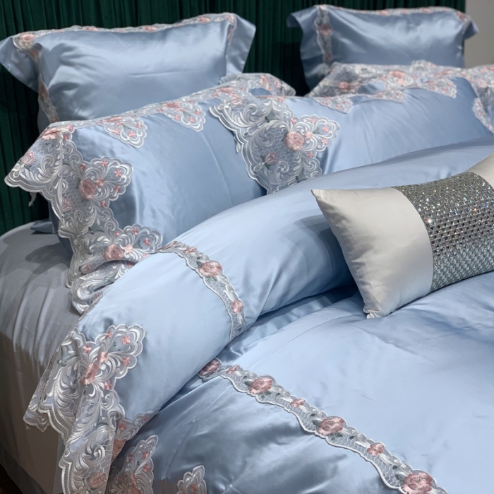 91家纺网 家纺一手货源 找家纺 （总）缔缦家纺 2022新款重磅真丝棉系列四件套-蒙娜丽莎