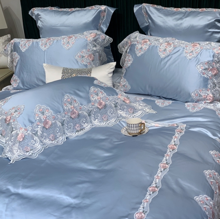 91家纺网 家纺一手货源 找家纺 （总）缔缦家纺 2022新款重磅真丝棉系列四件套-蒙娜丽莎