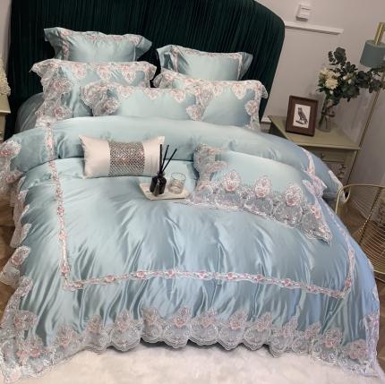 缔缦家纺 2022新款重磅真丝棉系列四件套-蒙娜丽莎 绿