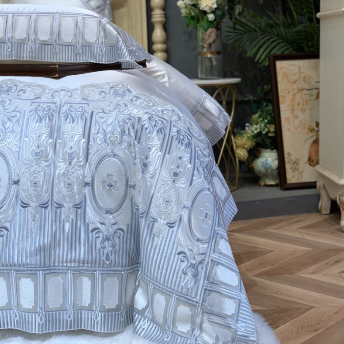 91家纺网 家纺一手货源 找家纺 缔缦家纺 2022新款重磅真丝棉系列四件套-米兰之旅 柔白