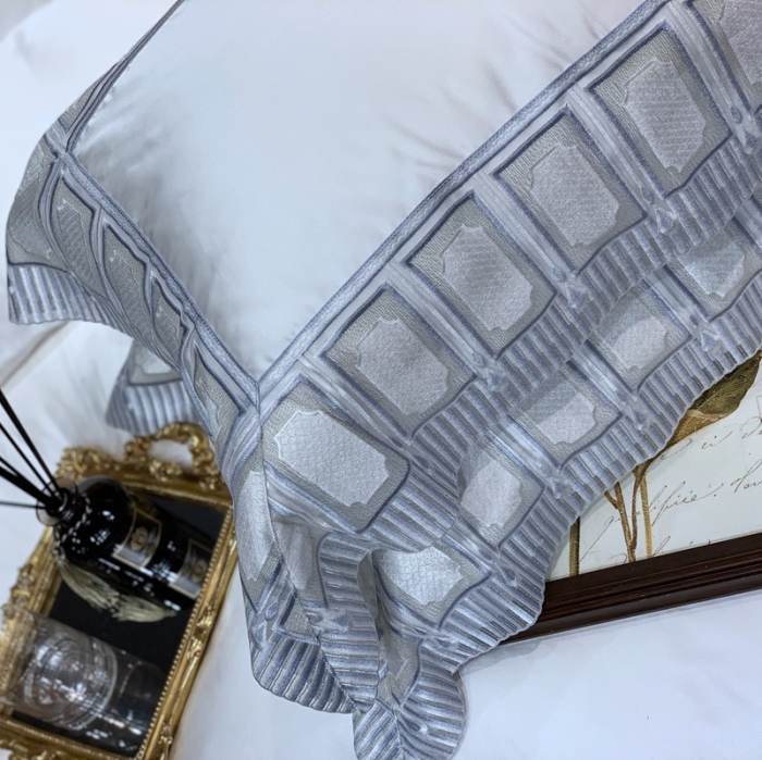 91家纺网 家纺一手货源 找家纺 缔缦家纺 2022新款重磅真丝棉系列四件套-米兰之旅 柔白