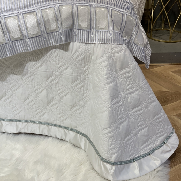 91家纺网 家纺一手货源 找家纺 缔缦家纺 2022新款重磅真丝棉系列四件套-米兰之旅 柔白