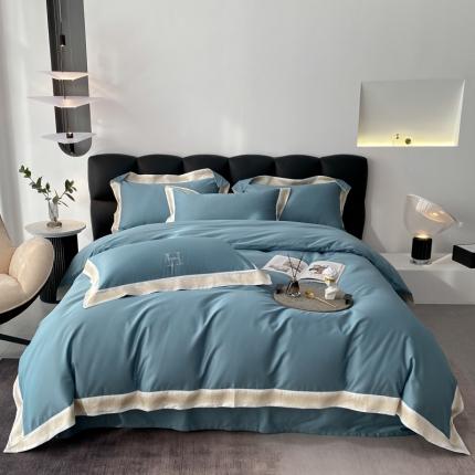 91家纺网 家纺一手货源 找家纺 （总）娇逸 2022新款100支澳棉刺绣烫钻系列四件套-贝拉