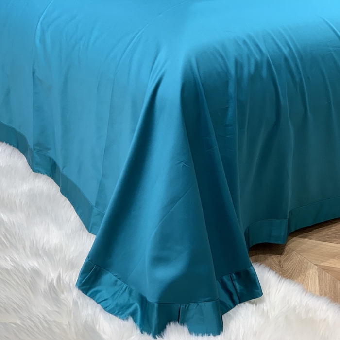 91家纺网 家纺一手货源 找家纺 缔缦家纺 2022新款重磅真丝棉系列四件套-圣保罗 玛瑙绿