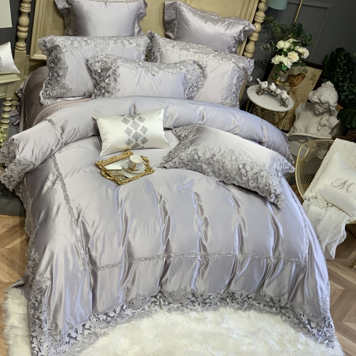 91家纺网 家纺一手货源 找家纺 （总）缔缦家纺 2022新款重磅真丝棉系列四件套-赛琳娜