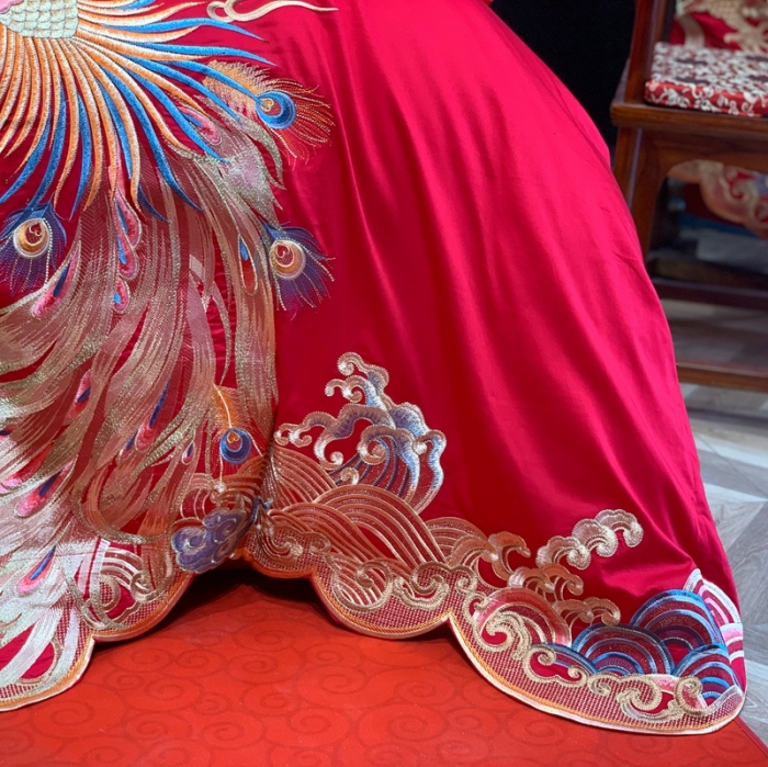 91家纺网 家纺一手货源 找家纺 缔缦 2022新款全棉婚庆系列四件套多件套 至尊龙凤