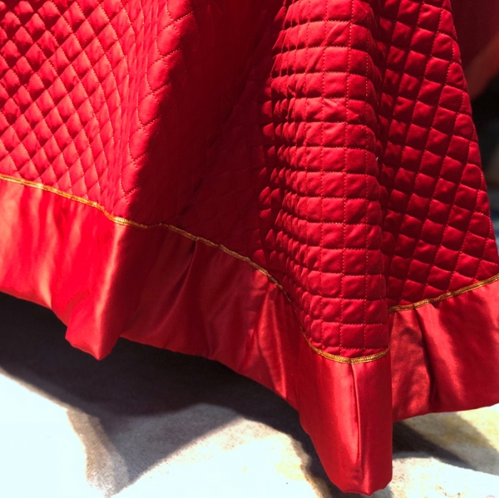 91家纺网 家纺一手货源 找家纺 缔缦 2022新款全棉婚庆系列四件套多件套 金色华尔兹场景2