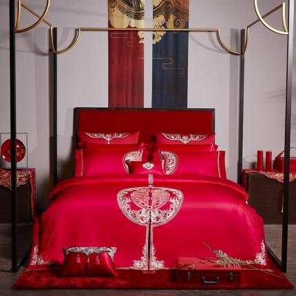 缔缦 2022新款全棉婚庆系列四件套多件套 喜妆场景1