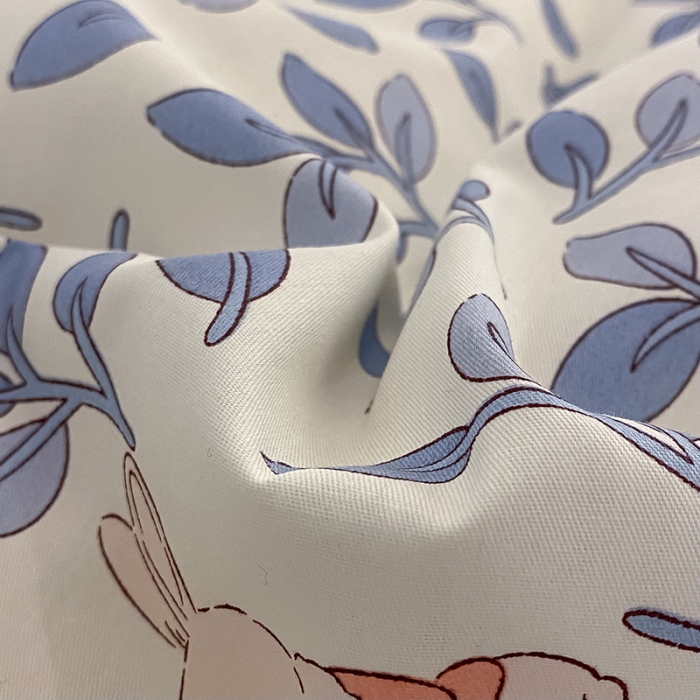 91家纺网 家纺一手货源 找家纺 琪格格纺织 2022新款13372全棉印花四件套 菲菲兔