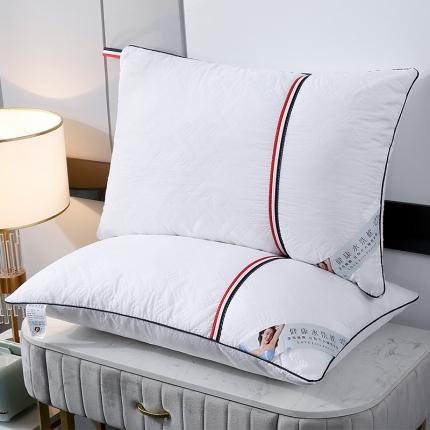 91家纺网 家纺一手货源 找家纺 (总）梦叶草2022新款枕芯三色织带压花款枕头48*74cm